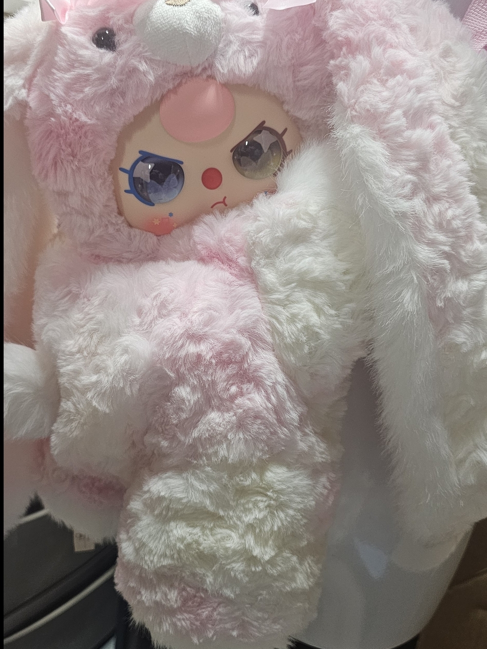 Pink Plush Character Backpack - Cute Plush Kids Bag - Picture 2 of 3